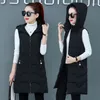 Women's Vests Female Winter Sleeveless Jackets Coats Women Woman Fashion Cotton Padded Ladies Loose Warm Thick Zipper Waistcoat G777