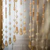 Curtain Wooden Door Handmade Solid Wood Room Gate Divider Living Partitions Hanging Bead String 90220cm Home Decor 230815