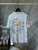 Fashion Tshirts t Shirts Chromezhearts Croix Mens 23ss Trendy Matty Graffiti Flame Men's Short Sleeve T-shirt