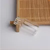 Flacons de 2 ml Bouteilles en verre transparent avec bouchons Mini bouteille en verre Bouchon en bois Pots d'échantillon vides Petit 16x35x7mm HeightxDia Bouteille de souhait artisanale mignonne Lrtn