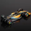 Diecast model Car Bburago 1 43 McLaren MCL36 #3 Daniel Ricciardo #4 Lando Norris Alloy Car Die Cast Model Luxe voertuig Diecast speelgoed 230814