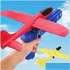 Diecast Model Cars Plano de espuma Plano de espuma 10m Lançador Catapt Airplane Gun Toy Children Game Bubble Shooting Fly Roundabout Toys 220617 DHFRB