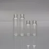 Bouteille en verre d'atomiseur transparent de 5 ml / 10 ml avec métal argent or aluminium pulvérisateur de brume fine vaporisateur de parfum rechargeable parfum vide parfum B Cbjj