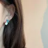 Dangle Earrings Korean Light Luxury Big Flower Imitation Crystal Stud for Women Exquisite Opal Earring Party Girl Jewelryギフト