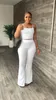 Women's Two Piece Pants two piece set women outfits summer 2 pants sets crop top clothes outfit for woman wholesale 230814