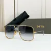 Dita Eyes Men's Handsome Large Frame Double Beam Solglasögon DTS157 Premium Sense Glasses Ratings J5WC