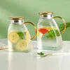 Tigelas tigelas garrafa de água fria sala de estar recipiente de suco jarro jarro jarro de leite arremessadora grande geladeira de vidro de vidro