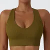 2023New Yoga Outfit Women Essential High Supportive Sexy Racerバックシームレスリブランニングブラジャーアウトドアエクササイズサイクリングスポーツオリジナル