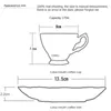 Mughe 170 ml Fine Bone China Coffee Cup e Saucer Design Fashion Fashion Zakka Tazas Cafe Espresso European Mug