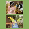 Светодиодные палки R01 ELF Wings Fairy Wings Accessy Accessy Accessy для детей, украшения для вечеринки с днем ​​рождения костюм Angel Wings Girl Performance Reps 230814
