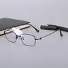 Solglasögon Frames 2023 Fashion Luxury Business Glasses Ultra Light Alloy Eyewear Small Size Men Optical Recept Gereglasses Frame 3120