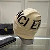 Luksusowy projektant czapka czaszka unisex kaszmir litera wysoka rozciąganie litera druk Druku