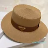 Luxury- Diseñador de sombreros de paja de ala ancha para hombres Cuba de cubo de cubo