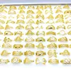 Großhandel 100pcs Ringe für Frauen goldener plattierter Modeschmuck Accessoires Party Geschenke