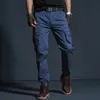 Męskie spodnie Wysokiej jakości bawełniane moda w kamuflaż swobodne taktyczne ładunek harajuku joggers mężczyzn ubrania spodni 230815