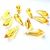 Lampadario cristallo 100pcs da 36 mm per pendenti k9 oro scintillante (anelli liberi)/ parti della lampada in cristallo/ gocce di ghiacciolo per