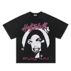Camisetas masculinas 2023sss Hellstar Men Washed T-shirt Hip Hop Streetweart camisa Harajuku Camiseta casual de algodão Tees de manga curta de verão