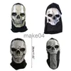 Artículos novedosos E8BD Halloween Skull Mask Costume Horror Prop Crafts Ornamento decorativo J230815