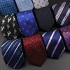 Bow Ties Passion Polyester Necktie للرجال يجتمعون مع Gravatas Homens للرجال الرسمي 7 سم سليم مخطط ملحقات القميص الصلبة القميص الكثير