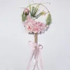 Figurine decorative ROUND Fan Sposato il bouquet della sposa della mano in stile cinese xiuhe wedding diventa antico