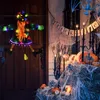 Other Event Party Supplies 2 Modes Halloween Crashing Witch into Tree Decoration Light Up Hanging Decorations with Glowing Luminous Warning Sign 230815