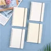 A5/A6 Spiral Book Coil Notebook Grid Line Blank Paper Journal Agenda Sketchbook Notepad Daily Weekly Planner Diary Stationery