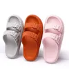 home shoes Women Men Slippers Cushioned Cloud Slide Slippers Bathroom Shower Massage Spa Double Buckle Pool Beach Sandals Woman Shoes 230814