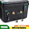 36V 60AH 80AH 100AH ​​LITHIUM ION BATTERY PACK قابلة لإعادة شحن 80 رطلاً 105 رطلاً الصيد الصيد الصيد في الصيد+10A