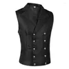 Men's Vests Waistcoat Spring And Autumn Wedding Host Retro Dress Fashion Casual Plus-Size Coat