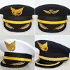 Berets Designer Brand Captain's Hat Big Cornice Hat Aviation Cap Pilot's Big Gorras Para Hombres Casquette Homme Sell Free Mail 230815