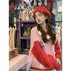 Camisolas femininas Hikigawa Moda chique Mulheres doces fofas 3D Cartoon Animal Sweater OUTONO DIVRAS