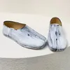 Dress Shoes 100 Real Leather Split Toe Loafers Men's Formal Party Painted White Couple Casual Derby shoes woman 230814