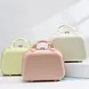 Plunjezakken mini 14 inch draagbare bagage eenvoudige vaste kleur vrouwelijk geschenkopslag lichte instaporganisator cosmetische koffer koffer voor vrouwen