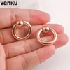Labret Lip Piercing Jewelry Vanku 10pcs Stainless Steel Ear Plugs and Tunnels Big Size Captive Hoop Rings Nose Nipple Body 230814