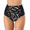 Women's Swimwear Summer Women Bikini Bottom High Waist Floral Swimsuit Briefs Bathing Swimming Suit Trunks Pantie Tanga Underwear