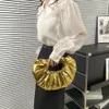 Avondtassen snoepkleur dames handtassen laser zilveren koppeling metallic geplooide schouder voor vrouwen 2023 luxe designer tas dames tas 230814