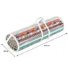 Förvaringspåsar jul inpackning papper lagring väska hållbar underbädd Xmas present wrap arrangör enkla bärhandtag tydlig vattentät pvc väska 230814