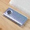 ストレージバッグ50pcs PEクリアプラスチックダブルフィルムエンベロープショックプルーフパッケージホワイトバブルバッグフォームパッキング保護ラップ