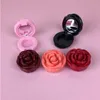 05-07G Rose Blumenform Kosmetische Behälter Lidschatten Sahne Lipstick Nagelkunstglasbehälter Pot Hülle Halter Flaschen mit Aluminium p imwb