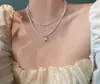 Ketten Barock natürliche Perle doppelt geschichtete zweiteilige Pendellie-Halsketten für Frauen Mode Schmuck