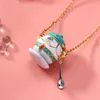 Pendanthalsband Genshin Impact Sumeru Scholar Serenitea Pot Character Tasting Food Activity Cosplay Necklace Metal Choker Accessories