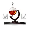 Flashs de quadril Z-Ning Creative Glass Skull Bottle Conjunto de uísque de vidro de vidro decoração de vinho tinto de vinho tinto de vidro de vidro de decanter vodka