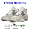 Basketball Shoes For Men Women 4 4s Frozen Moments Black Cat White Thunder Lightning Military Blue Vivid Sulfur Seafoam Cacao Red Cement Olive mens sports sneakers