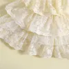 女の子のドレスは、結婚式のための夏の幼児プリンセスドレスフラワーガールドレスのためのベビーガールドレスをフリル
