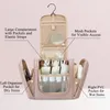 Opbergtassen Bagsmart reis toiletiekas voor vrouwen hangende cosmetische make -uptas met haakvouwkleedbaars organizer voor accessoires toiletartikelen 230814