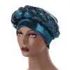 Latest African Aso Oke Auto Gele Headtie Already Made Chemo Cap Nigerian Scarf Women Braid Turban Muslim Hijab Bonnet Head Wrap