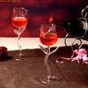 Wine Glasses 1Pc Rose Flower Wine Glass Creative Women Goblet Wine Cocktail Juice Glass For Housewarming Wedding Kitchen Bar Celebration 230814