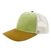 Ball Caps Summer Men's Snapback Hip Hop Trucker Hat Women Mesh Baseball Cap Two-Tone Brown Green Khaki Blue Black