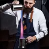 Tazze da 16 once a doppia parete in acciaio inossidabile in acciaio inossidabile cocktail tazza cocktail latte da tè con tazza di caffè con pistole utensili per bevande utensili da bevande dhevc