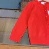 Projektant Kids Cardigan Contrast List Design Design Sweter dla dzieci Rozmiar 110-160 cm Kresek z długimi rękawami 28 lipca 28 lipca